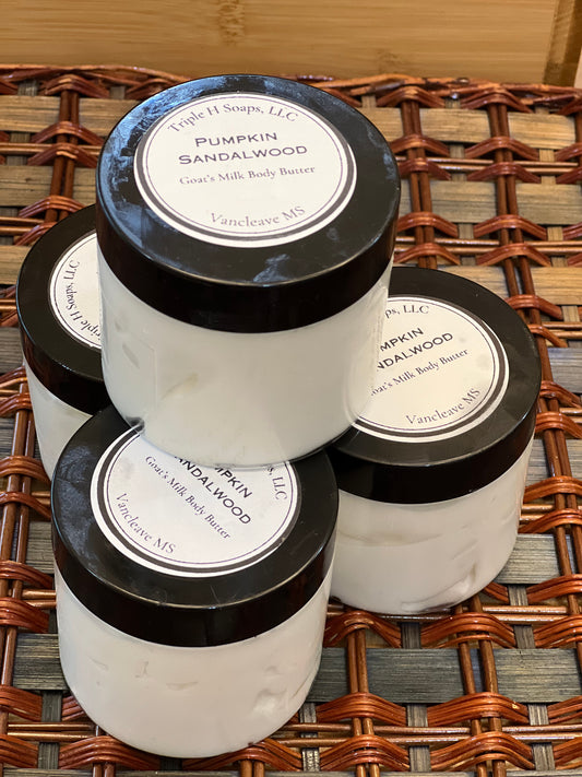 Goat's Milk Body Butter- Pumpkin Sandalwood 6 oz