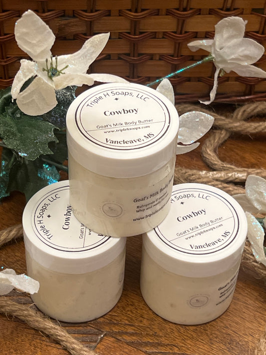 Goat's Milk Body Butter -Cowboy 4 oz